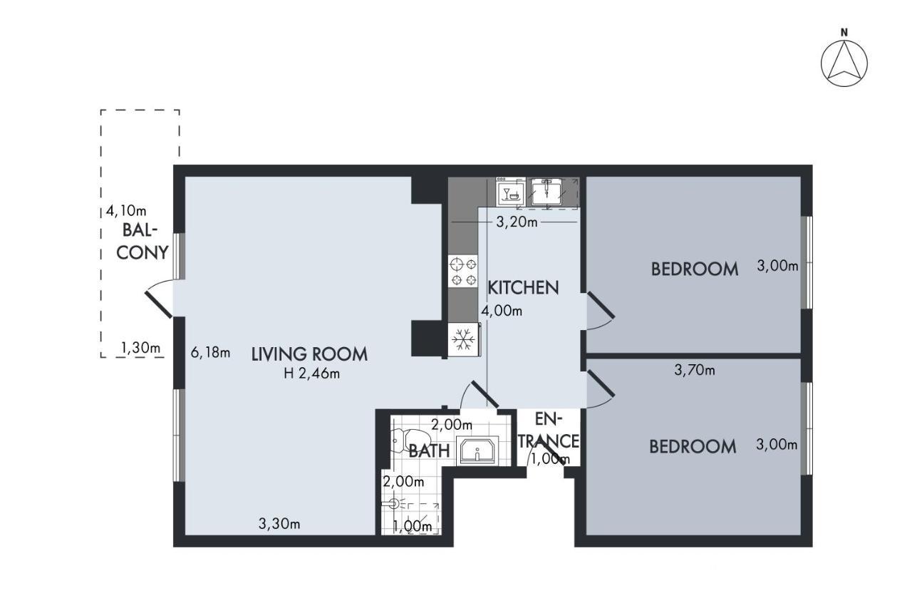 Sanders Charm - Amazing Two-Bedroom Apartment With Shared Garden Κοπεγχάγη Εξωτερικό φωτογραφία